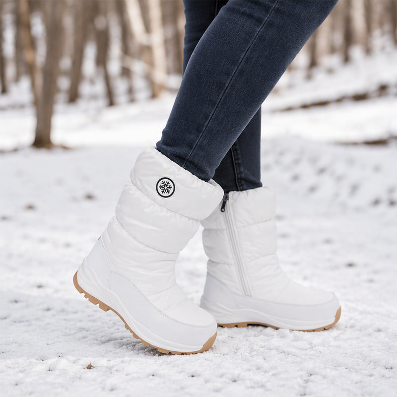 🎉Top Angebot! Jetzt kaufen!🎉 Damen Winter-Mittelkalbs rutschfeste Schneestiefel