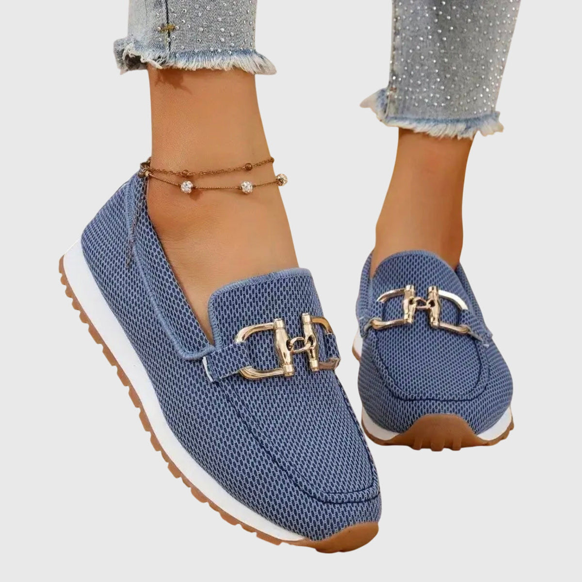 Mocasines Mujer en Tonos Neutros Claros