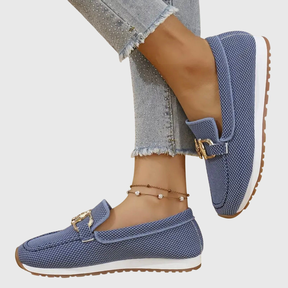 Mocasines Mujer en Tonos Neutros Claros