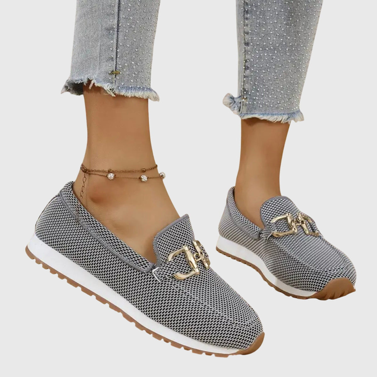 Mocasines Mujer en Tonos Neutros Claros