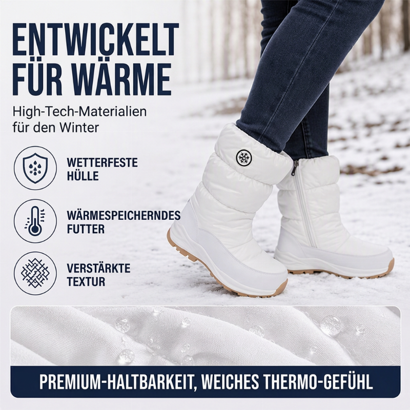🎉Top Angebot! Jetzt kaufen!🎉 Damen Winter-Mittelkalbs rutschfeste Schneestiefel